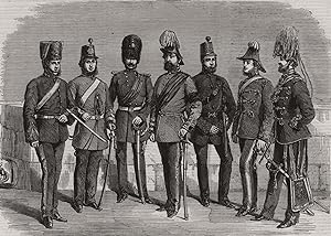 Volunteer force, Montreal, Canada; Artillery, Light Infantry, Field Battery, Commandant, Rifles, ...