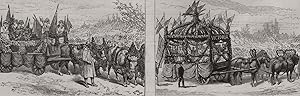 The Queen's Jubilee Festival at Malvern: floral car drawn by oxen; Jubilee Festival at Malvern: f...