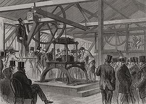 Finishing of the manufacture of the Atlantic telegraph cable, at Morden Wharf, East Greenwich