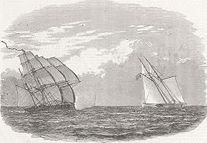 Capture of a Brazilian slaver by H.M.S. "Rattler," off Lagos