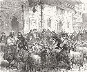 The Eastern question: Buying sheep for the Koorban Bairam ceremony at Stamboul
