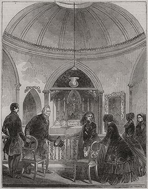 The Count and Countess de Neuilly in the chapel at Weybridge
