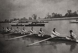 Oxford - The inter-varsity boat race: The crews at practice