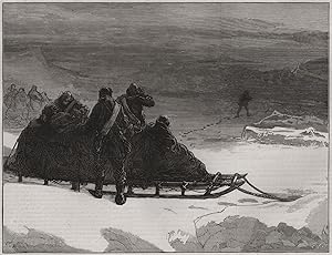 Lieutenant Parr setting off to bring help to the northern sledge party - The North Pole Expedition