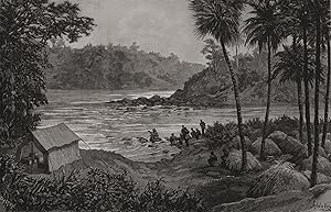 Captain Nelson's "starvation camp" at the confluence of the Ituri and Ihuri, October 1887