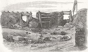 Interior of the Centre Fort off Mohammerah - The War in Persia
