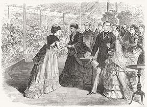 Princess Mary of teck distributing the prizes of the royal Botanic society, Regent's park