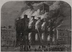 The burning of the Surrey Theatre at Sheffield, on Saturday last