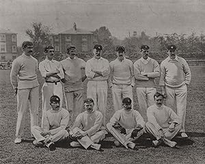 Opening of the cricket season: the Surrey team. W. Lockwood, R. Abel, H. Wood, W. Brockwell, T. R...