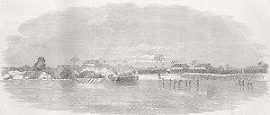 Destruction of Lagos-Landing the Pinnace and Paddle Box-Boat,to embark the Captured Guns
