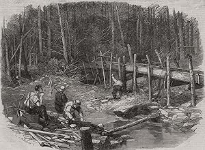 The diggings on a tributary of the Chaudiere