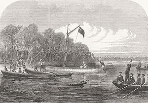 Starting of the Livingstone searching expedition on the Zambesi