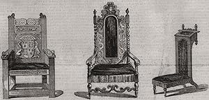 The Queen's chair; Prince Albert's chair; Faldstool