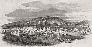 Encampment of sufferers by the great fire at Montreal