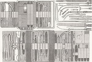 Fig. 5 - Charrieres articulated blades, which may all be fitted to one handle