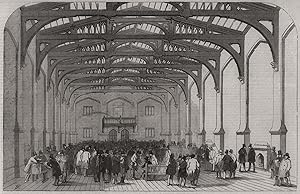 Interior of the Sleaford Corn Exchange - Opening of the Boston, Sleaford, and Midland Counties Ra...