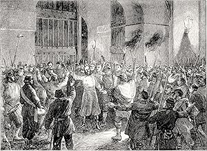 M. Flourens released from prison by the insurgents in Paris