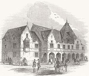 The Corn Exchange and market hall, just erected at Lichfield