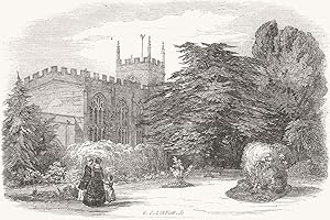 Site of "New Place," and the Guild Chapel, from Shakespere's Garden, at Stratford