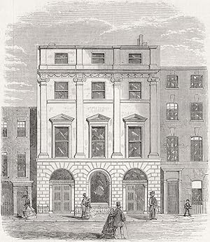 Seller image for Exterior of the Architectural Union, Conduit Street for sale by Antiqua Print Gallery