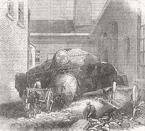 Fragment of the boiler which fell between the Foundry and the Smithery