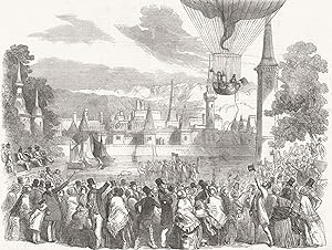 Ascent of the Nassau balloon, from Vauxhall gardens, on Saturday