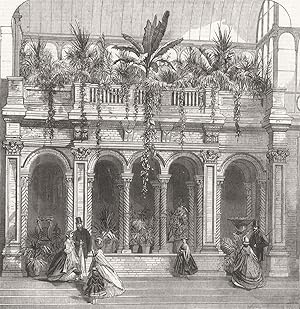 Royal Horticultural Society's Gardens, South Kensington: Recessed arcade in the great Conservatory