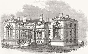 New Hospital at Birkenhead, built at the cost of Mr. Laird, M P. for the Borough