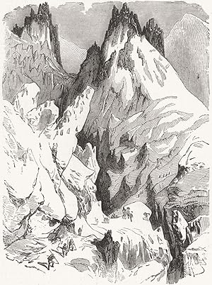 Seller image for The Glacier Des Bossons at the foot of the grands mulets for sale by Antiqua Print Gallery