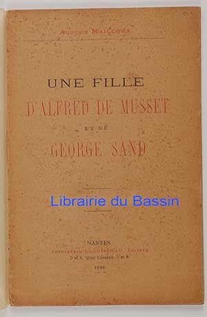 Bild des Verkufers fr Une fille d'Alfred de Musset et de George Sand zum Verkauf von Librairie du Bassin