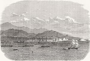 The harbour of Callao: The Peruvian fleet at Anchor