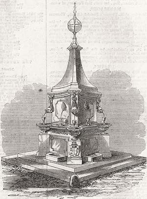 New drinking-fountain on southsea common, the gift of major-general Sir J. Y. Scarlett, C.B.