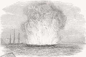Explosion of the Portuguese Frigate "Donna Maria II," at Typa