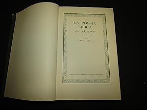 La poesia lirica del Duecento. a cura di Carlo Salinari. UTET. 1968