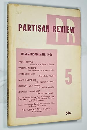 Image du vendeur pour PARTISAN REVIEW Volume XIII No. 5, November - December 1946 mis en vente par Lost Time Books