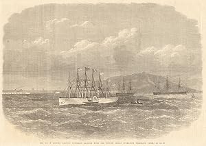 The Great Eastern leaving Portland harbour with the British Indian submarine telegraph cable