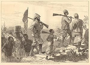 The finding of Dr. Livingstone : Mr Stanley and his retinue in Africa