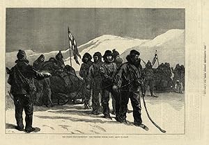 The North Pole Expedition: The western sledge party about to start