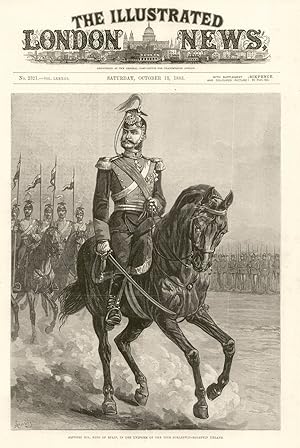 Alfonso XII. King of Spain, in the uniform of the 15th Schleswig-Holstein Uhlans