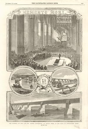 The Funeral of the Late Mr. Robert Stephenson, on Friday week, In the Nave of Westminster Abbey. ...