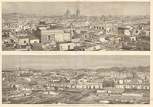 Panorama of the city of Mexico - from photographs by M. Edouard Charnay