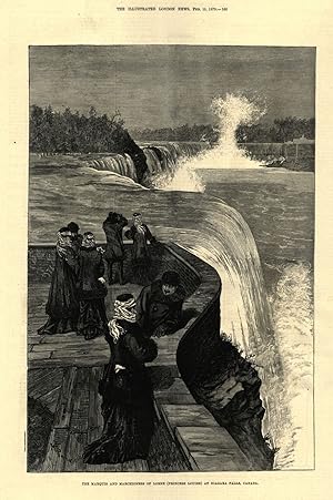 The Marquis and Marchioness of Lorne (Princess Louise) at Niagara Falls, Canada