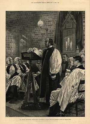 Dr. Temple, Archbishop-designate of Canterbury, opening the Pepys Mission House at Westminster