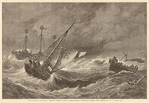 "The Ramsgate life-boat; morning after a heavy gale - weather moderating" - from the picture by E...