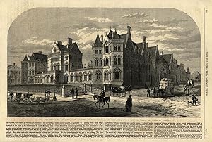 The new infirmary at Leeds, now occupied the National Art-Exhibition, opened by the Prince of Wal...