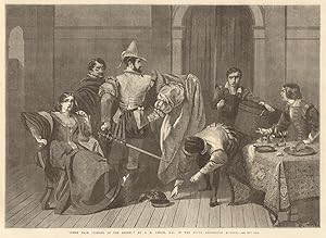 "Scene from 'Taming of the shrew' " by C.R. Leslie, R.A., in the South Kensington Museum