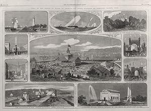 Burlington Bay canal. Regatta on Lake Ontario. The Glance of Kingston, The Residence of the Princ...