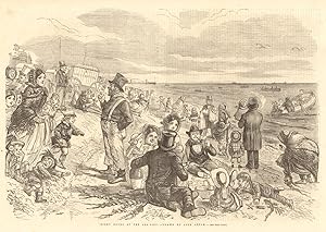 "Eight-hours at the sea-side" drawn by John Leech