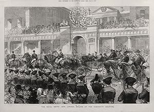 The royal entry into London: sailors at the Admiralty saluting