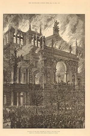 Burning of the Ring theatre at Vienna